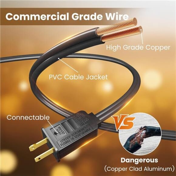 Outdoor String Lights 50ft, G40 Led Patio Globe Lights with 26pcs Bulbs - Picture 3 of 7